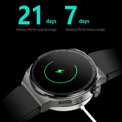 KT62 La montre intelligente à écran rond TFT de 1,36 pouce prend en charge les appels Bluetooth / la surveillance de l'oxygène sanguin, Silicone Strap, Leather Strap, Steel Strap