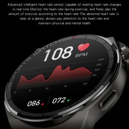 KT62 La montre intelligente à écran rond TFT de 1,36 pouce prend en charge les appels Bluetooth / la surveillance de l'oxygène sanguin, Silicone Strap, Leather Strap, Steel Strap