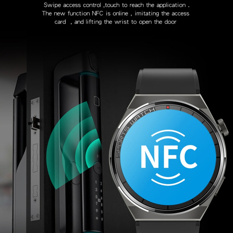 KT62 La montre intelligente à écran rond TFT de 1,36 pouce prend en charge les appels Bluetooth / la surveillance de l'oxygène sanguin, Silicone Strap, Leather Strap, Steel Strap