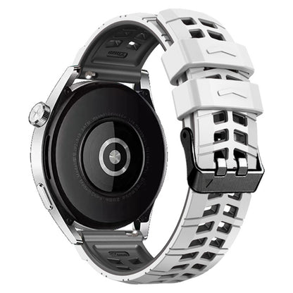 Bracelet de montre en silicone bicolore à trou à double rangée de 22 mm, For Huawei Watch4 / 4 Pro / Watch3 / 3 Pro