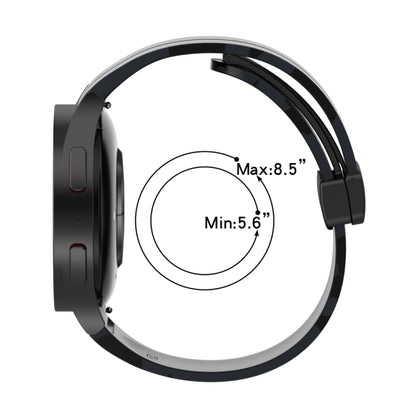 Bracelet de montre en silicone camouflage à fermoir magnétique, For Samsung Galaxy Watch5 / 5 Pro / Watch 4 / 4 Classic