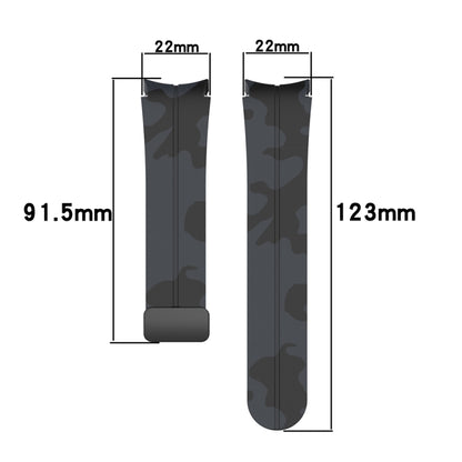 Bracelet de montre en silicone camouflage à fermoir magnétique, For Samsung Galaxy Watch5 / 5 Pro / Watch 4 / 4 Classic