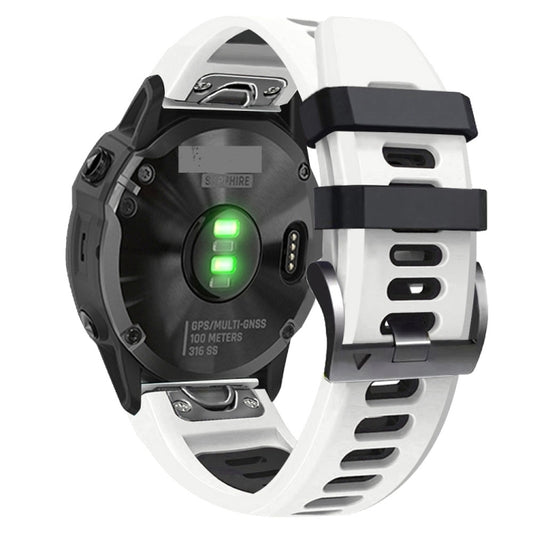 Bracelet de montre en silicone bicolore sport, For Garmin Instinct 2X Solar, For Garmin Enduro 2, For Garmin Epix Pro 51mm, For Garmin Fenix 7 Pro 51mm