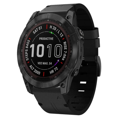 Bracelet de montre en cuir à boucle en acier, For Garmin Instinct 2X Solar, For Garmin Enduro 2, For Garmin Epix Pro 51mm, For Garmin Fenix 7 Pro 51mm