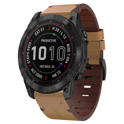Bracelet de montre en cuir à boucle en acier, For Garmin Instinct 2X Solar, For Garmin Enduro 2, For Garmin Epix Pro 51mm, For Garmin Fenix 7 Pro 51mm