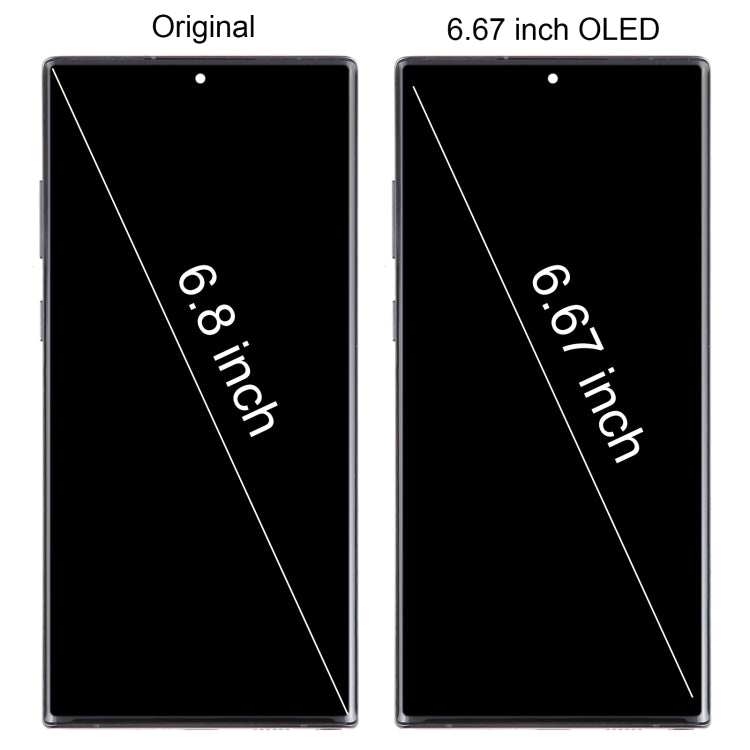 Ensemble complet de numériseur d'écran LCD OLED avec cadre