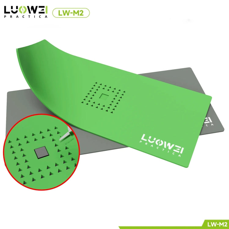 Plate-forme de plantation d'étain de tampon de silicone de réparation de microscope multifonction Luowei LW-M2