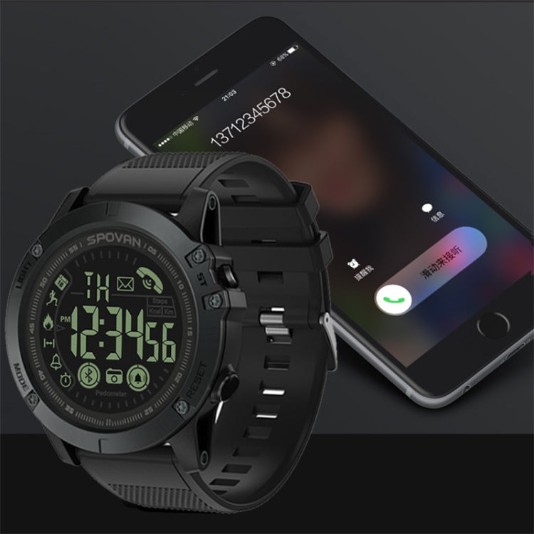 SPOVAN PR1 Montre intelligente Bluetooth lumineuse étanche extérieure