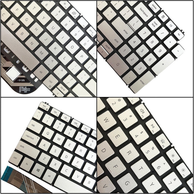 Clavier d'ordinateur portable rétroéclairé version américaine, For Dell Inspiron 15 7590 / 7791 / 5584
