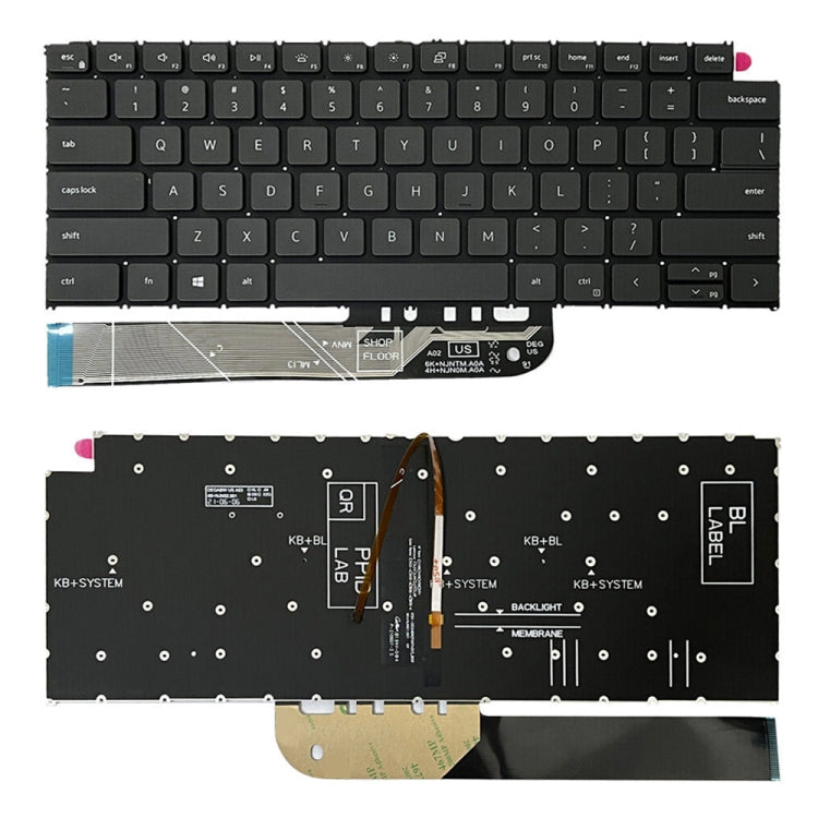 Clavier d'ordinateur portable rétroéclairé version américaine, For Dell Inspiron 15-3511 3515 5510 7510 16-7610, For Dell Vostro 5310 5320 5410 Latitude 3320 3420, For Dell Latitude 5520 5521 Precision 3560 3561, For Dell Latitude 7300 5300 5200       ...