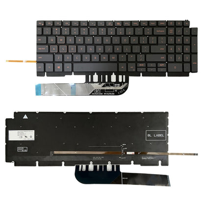 Clavier d'ordinateur portable rétroéclairé orange version américaine