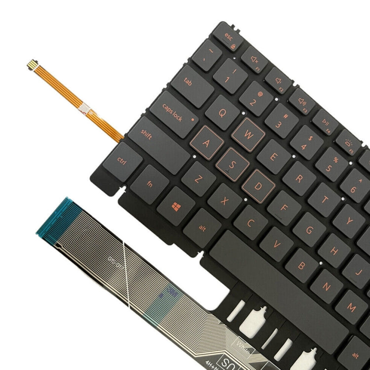 Clavier d'ordinateur portable rétroéclairé orange version américaine
