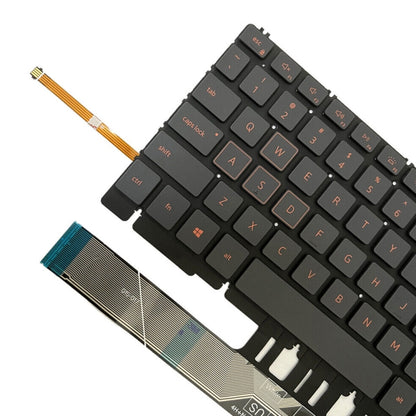 Clavier d'ordinateur portable rétroéclairé orange version américaine