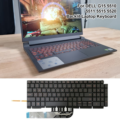 Clavier d'ordinateur portable rétroéclairé orange version américaine
