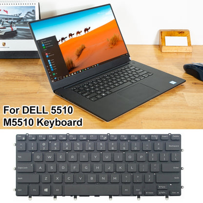 Clavier d'ordinateur portable version américaine, For Dell 5510 M5510 15-7558 7568 XPS 15-9550, For Dell Inspiron 15 3521 3531 15R 5521 5537