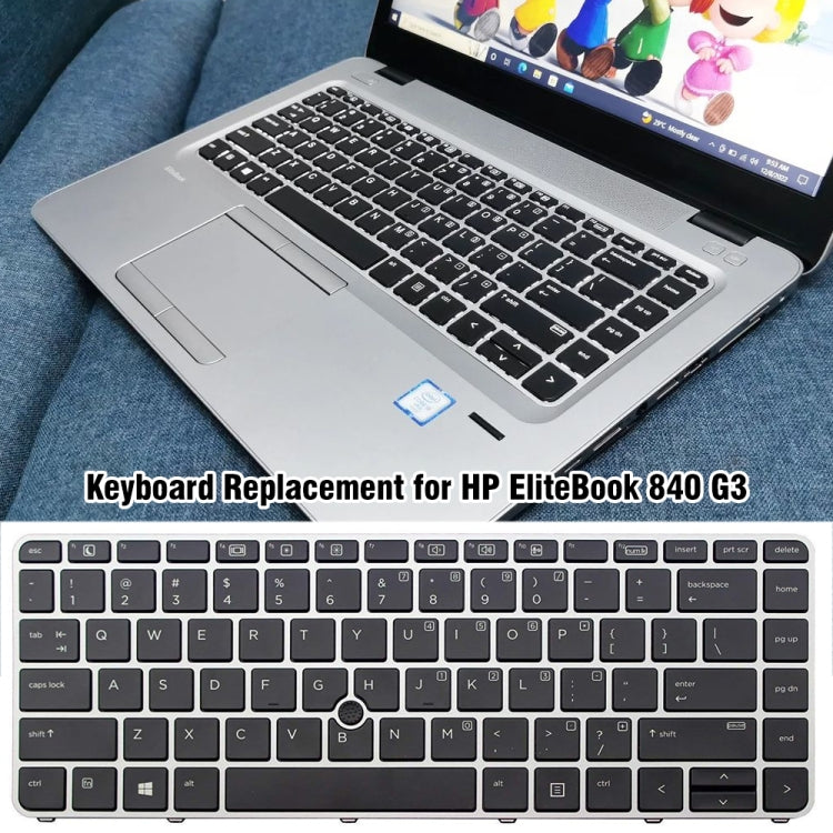 Clavier rétroéclairé pour ordinateur portable version américaine sans doigts