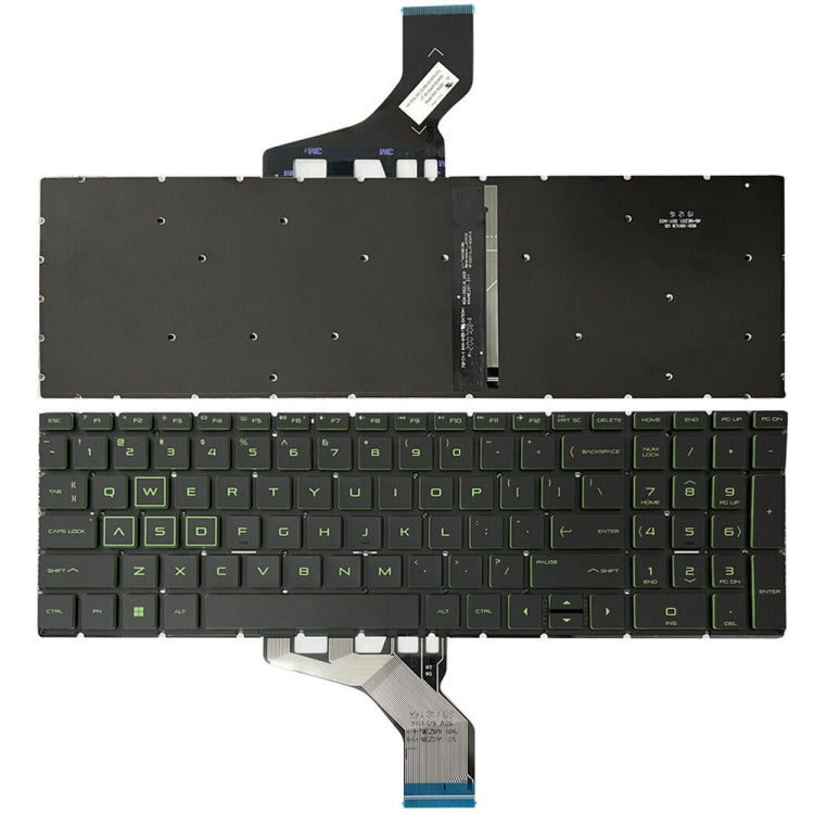 Clavier rétroéclairé pour ordinateur portable version américaine, For HP Pavilion Gaming 15-DK