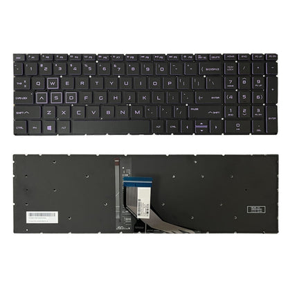Clavier rétroéclairé pour ordinateur portable version américaine, For HP Pavilion Gaming 15-DK