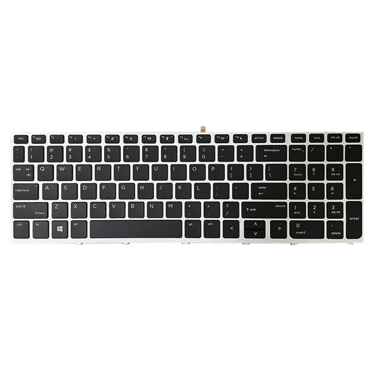 Clavier rétroéclairé pour ordinateur portable Silver Frame US Version