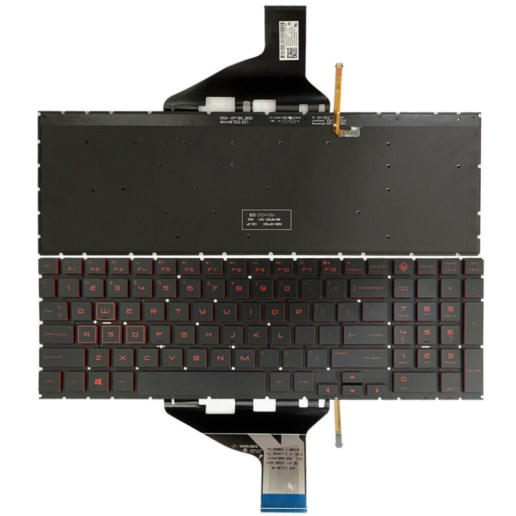 Clavier rétroéclairé pour ordinateur portable version US rouge