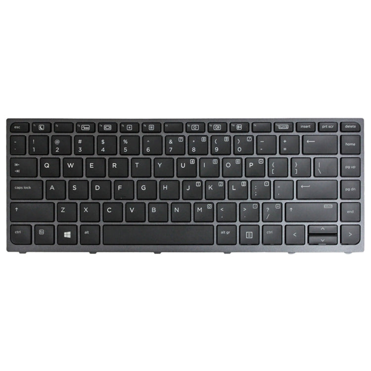 Clavier rétroéclairé pour ordinateur portable à cadre gris version US