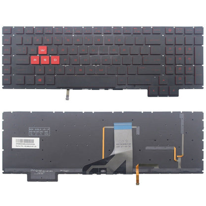 Clavier rétroéclairé pour ordinateur portable version américaine, For HP Omen 17-AN / 17T-AN