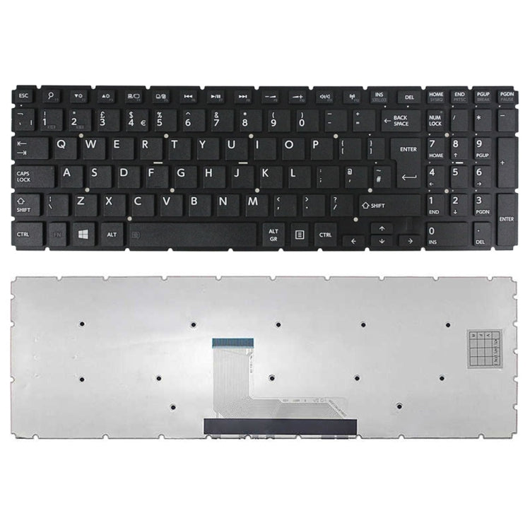 Clavier d'ordinateur portable version britannique, For TOSHIBA L50-BX
