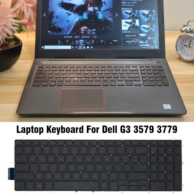 Clavier d'ordinateur portable rétroéclairé, For Dell G3 3579 3779 / G5 5587 / G7 7588