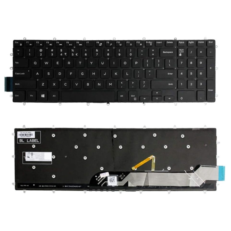 Clavier d'ordinateur portable rétroéclairé, For Dell G3 3579 3779 / G5 5587 / G7 7588