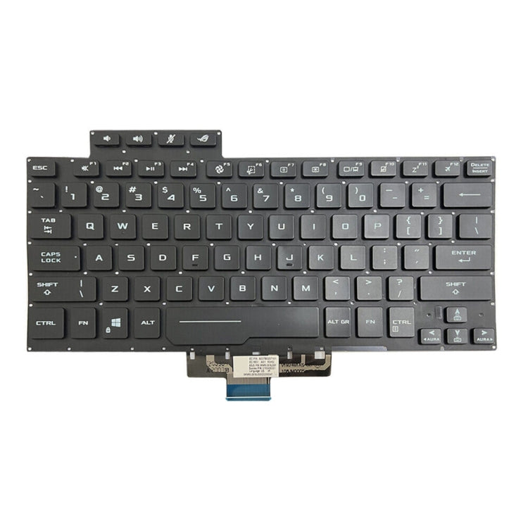 Clavier d'ordinateur portable rétroéclairé version américaine, For ASUS ROG G14 Zephyrus GA401 GA401I