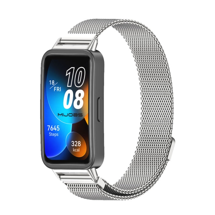 Mijobs Milan Bracelet de montre magnétique en acier inoxydable, For Huawei Band 8 / 9 / 10