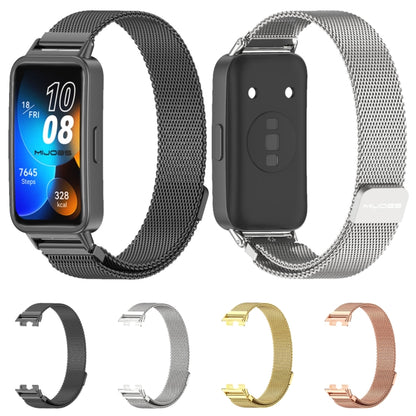 Mijobs Milan Bracelet de montre magnétique en acier inoxydable, For Huawei Band 8 / 9 / 10