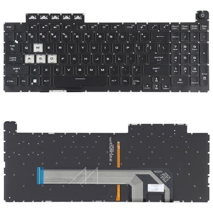 Clavier d'ordinateur portable rétroéclairé version américaine, For Asus TUF Gaming F15 FX506 FA506