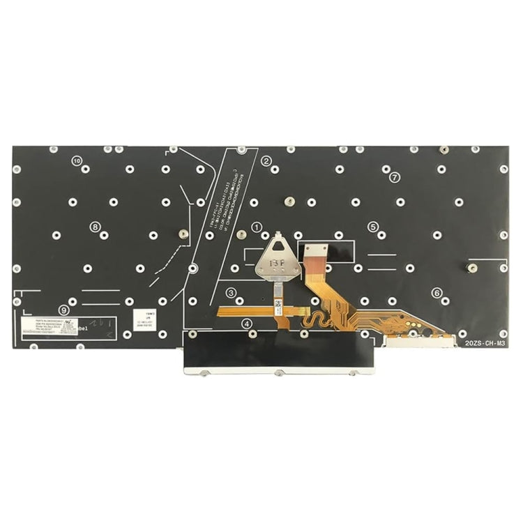 Clavier d'ordinateur portable rétroéclairé version américaine, For Lenovo ThinkPad X1 Nano