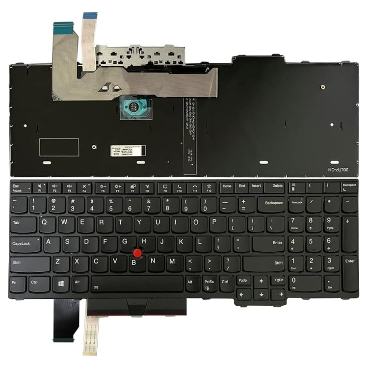 Clavier d'ordinateur portable rétroéclairé version américaine, For Lenovo ThinkPad T15p Gen 1 20TN 20TM