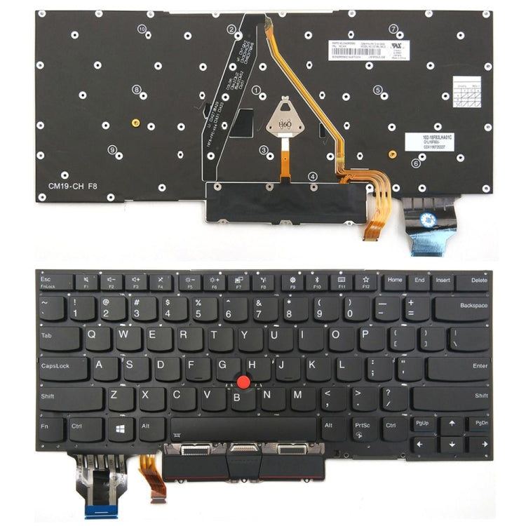 Clavier d'ordinateur portable rétroéclairé version américaine