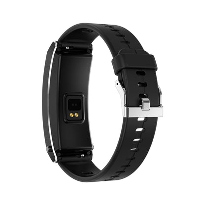K13S Bracelet en silicone avec écran TFT de 1,14 pouce Bracelet d'appel intelligent prend en charge la gestion du sommeil / la surveillance de l'oxygène sanguin, Silicone Strap