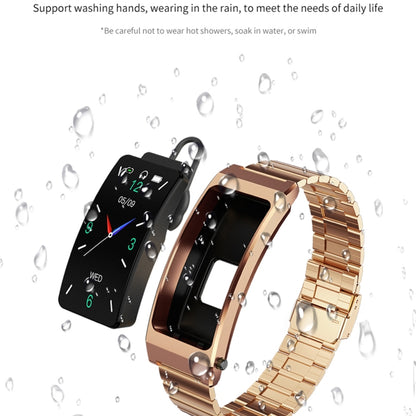 K13S Bracelet en silicone avec écran TFT de 1,14 pouce Bracelet d'appel intelligent prend en charge la gestion du sommeil / la surveillance de l'oxygène sanguin, Silicone Strap