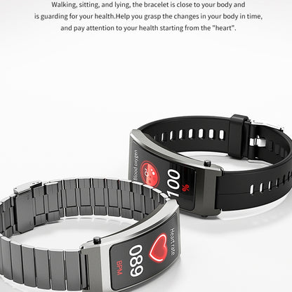 K13S Bracelet en cuir avec écran TFT de 1,14 pouces Bracelet d'appel intelligent Prend en charge la gestion du sommeil / la surveillance de l'oxygène sanguin, Leather Strap