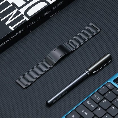 Bracelet de montre en acier au titane à boucle HW à trois souches de 22 mm, For Huawei Watch 4 Pro/GT3/GT2 Porsche Ver