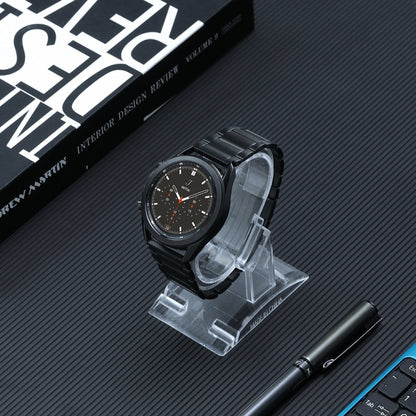 Bracelet de montre en acier au titane à boucle HW à trois souches de 22 mm, For Huawei Watch 4 Pro/GT3/GT2 Porsche Ver