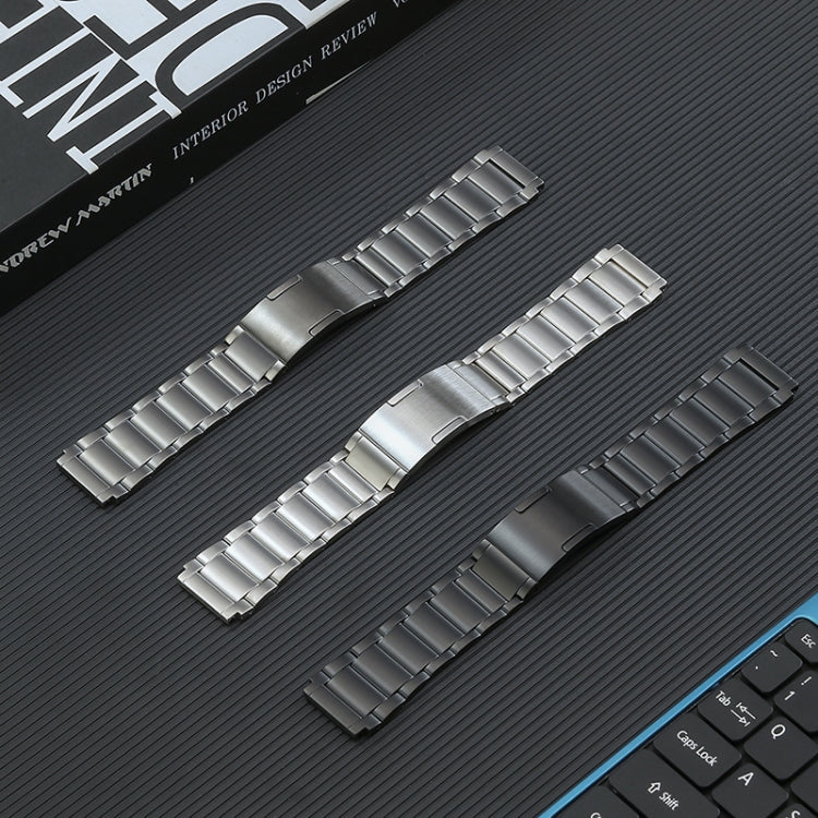 Bracelet de montre en acier au titane à boucle HW à trois souches de 22 mm, For Huawei Watch 4 Pro/GT3/GT2 Porsche Ver