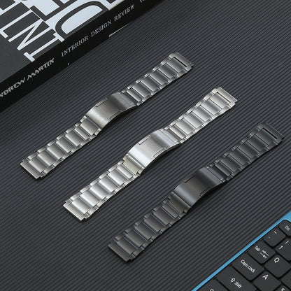 Bracelet de montre en acier au titane à boucle HW à trois souches de 22 mm, For Huawei Watch 4 Pro/GT3/GT2 Porsche Ver