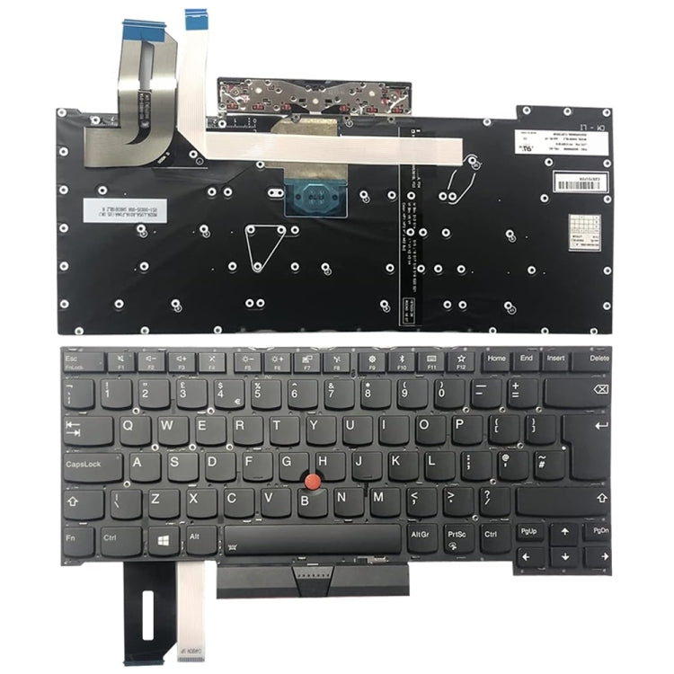 Clavier d'ordinateur portable version britannique