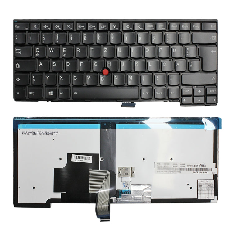 Clavier d'ordinateur portable à rétroéclairage blanc version allemande