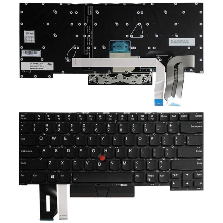 Clavier d'ordinateur portable rétroéclairé avec touche d'entrée en anglais