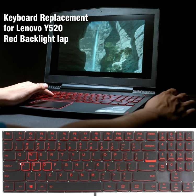 Clavier d'ordinateur portable rétroéclairé version américaine, For Lenovo Y520