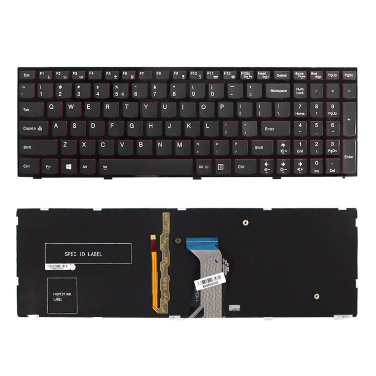 Clavier d'ordinateur portable rétroéclairé version américaine avec cadre