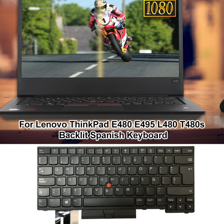 Clavier d'ordinateur portable rétroéclairé version espagnole