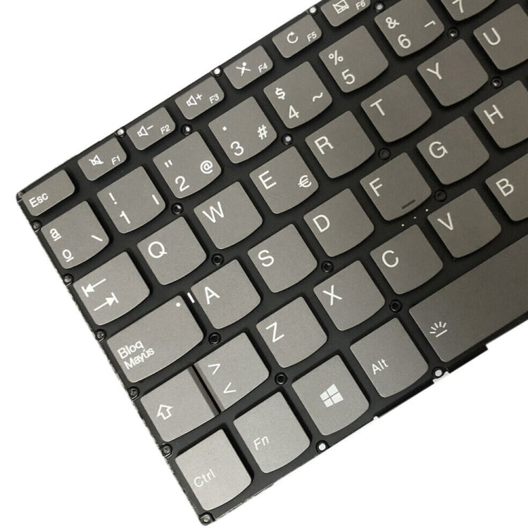 Clavier d'ordinateur portable rétroéclairé en espagnol avec bouton d'alimentation et touche Entrée